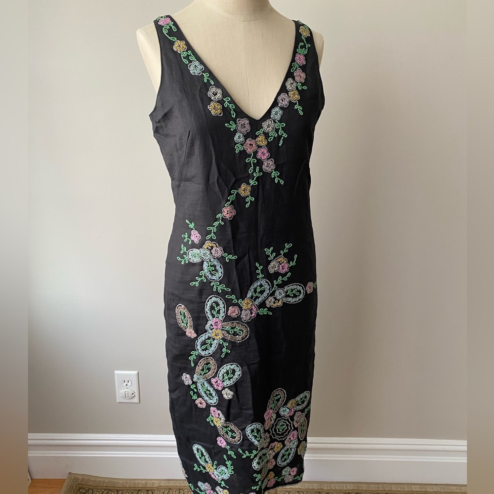 Sleeveless Cotton/Linen  Dress size 6
